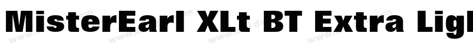 MisterEarl XLt BT Extra Light字体转换